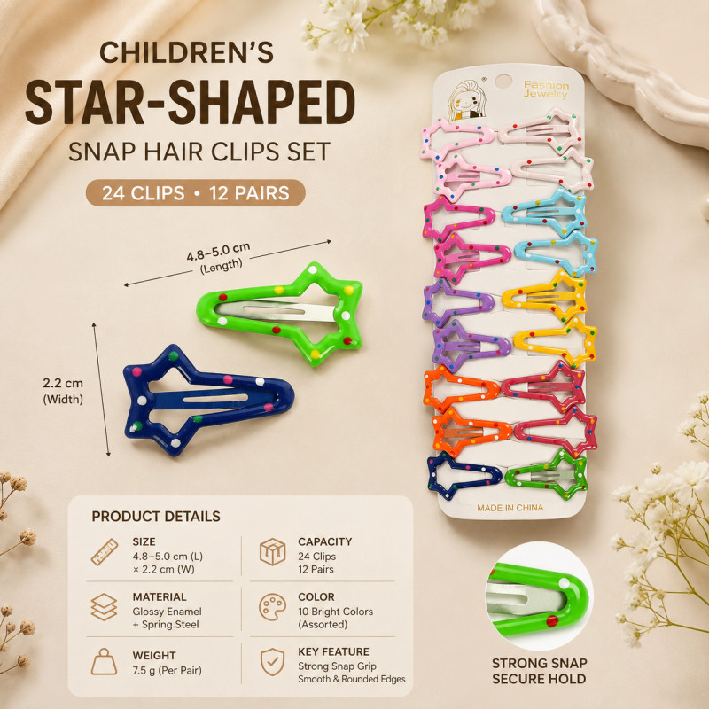 Star Hair Clips