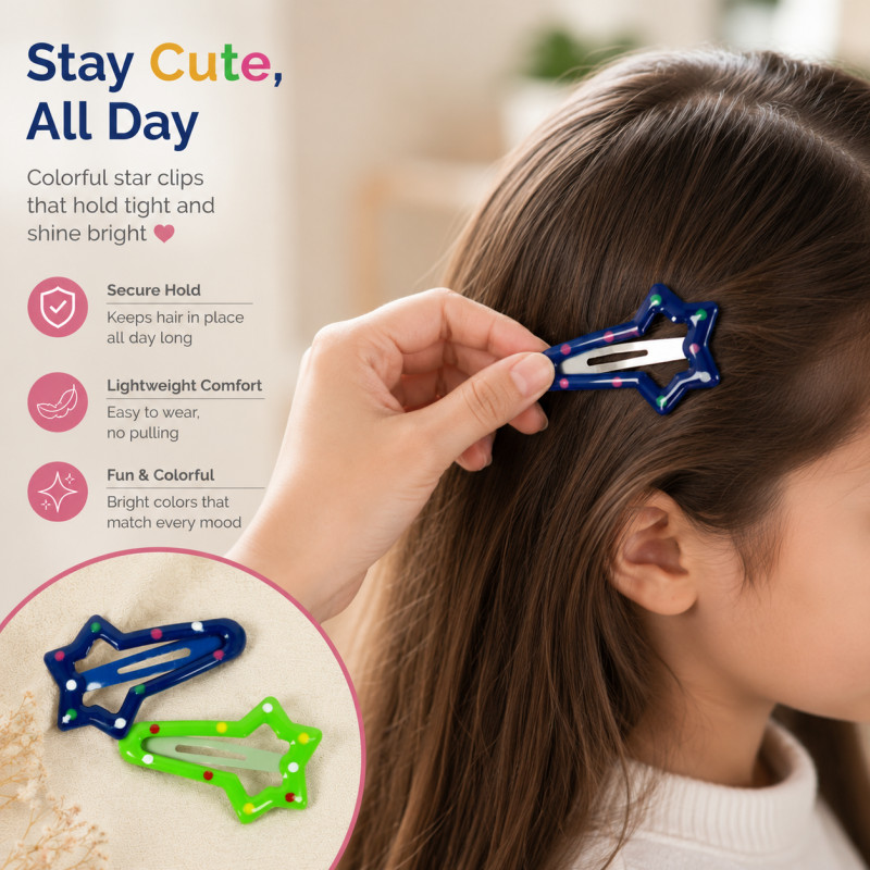 Star Hair Clips