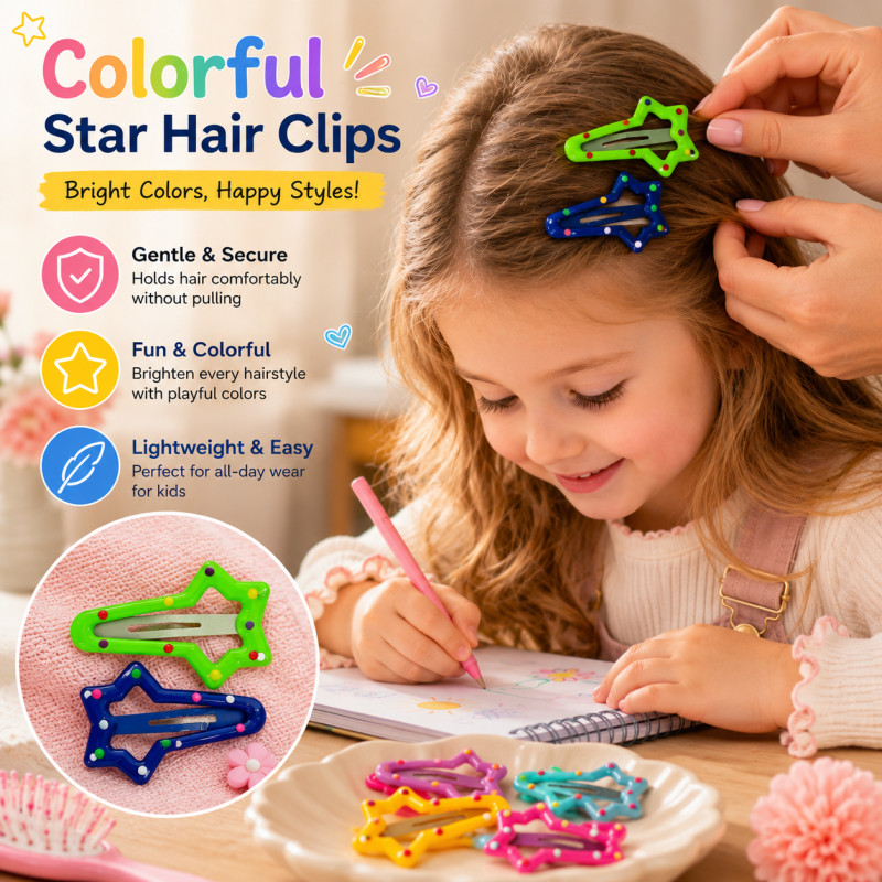 Star Hair Clips