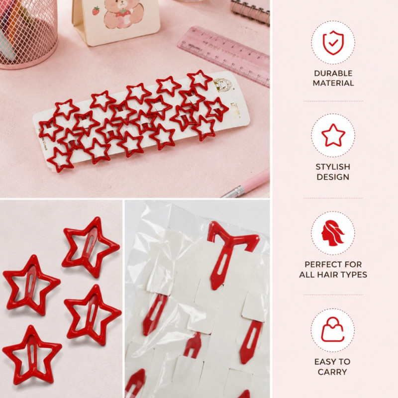 Star Hair Clips