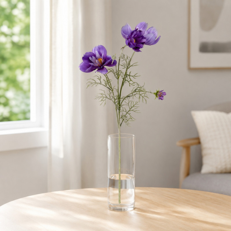 Amethyst Touch Artificial Flower Designed for Home Décor & Event Styling – Purple (H-76)