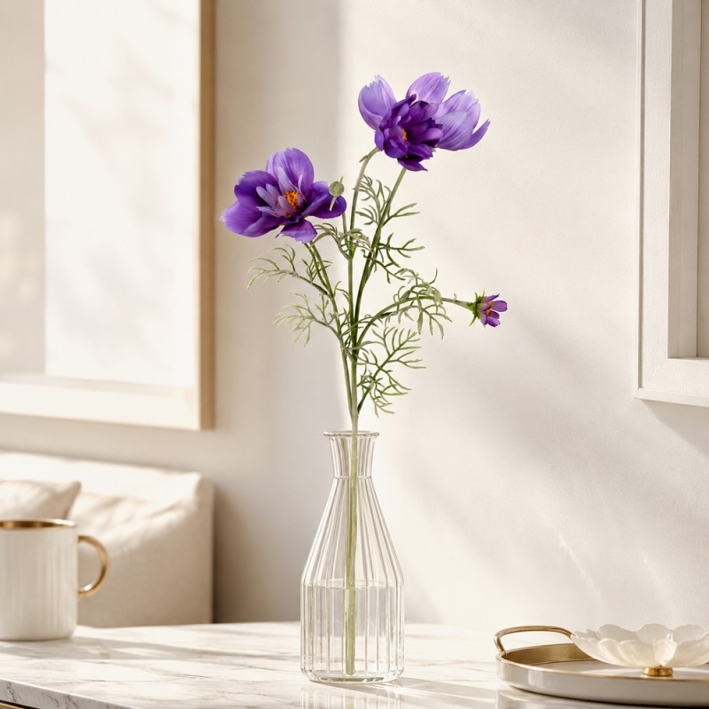 Amethyst Touch Artificial Flower Designed for Home Décor & Event Styling – Purple (H-76)