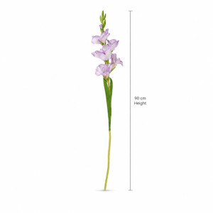 Violet Dream Artificial Gladiolus Stem Designed for Home Décor &amp; Event Styling – Light Purple (H-90)
