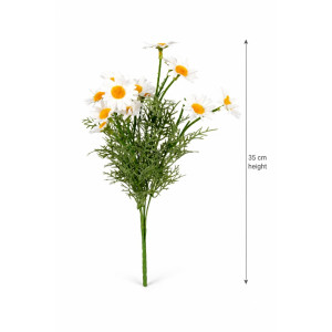 Polymer Pro Artificial Daisy Flowers Designed for Home Décor &amp; Event Styling – White (H-35 CM)