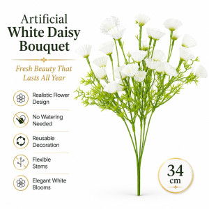 Professional 44 ARTIFICIAL FLOWERS – Green Premium Quality (H-34cm)
