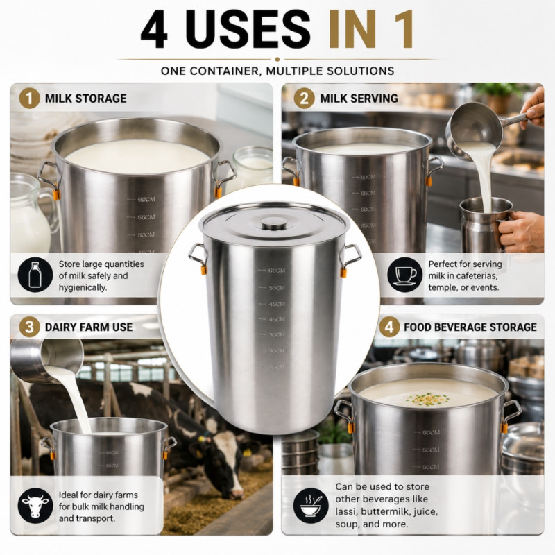 Essential 44 STAINLESS STEEL 60CM HONEY TANK – Silver Premium Quality (60 x 32cm)