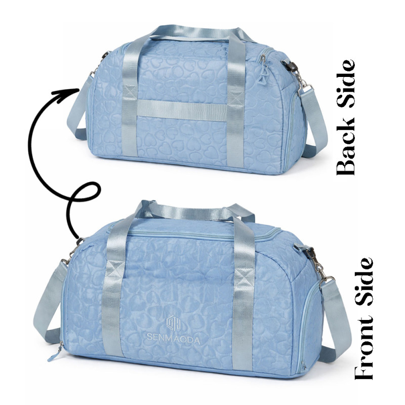 Pro-Series Versatile Travel & Gym Duffel – Vibrant Cyan (50cm)