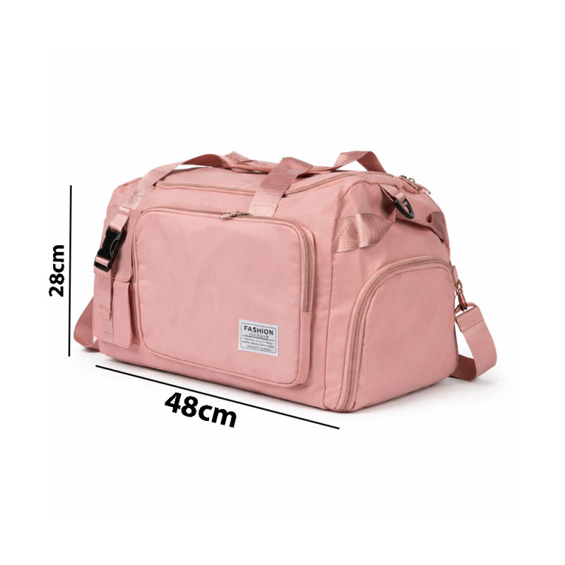 Pro-Series Versatile Travel & Gym Duffel – Soft Pink (48cm)