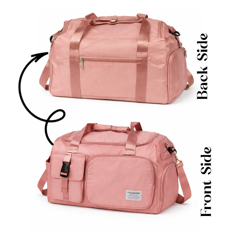 Pro-Series Versatile Travel & Gym Duffel – Soft Pink (48cm)