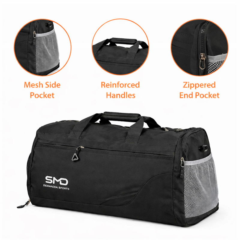 Pro-Series Versatile Travel &amp; Gym Duffel – Sleek Black (46cm)