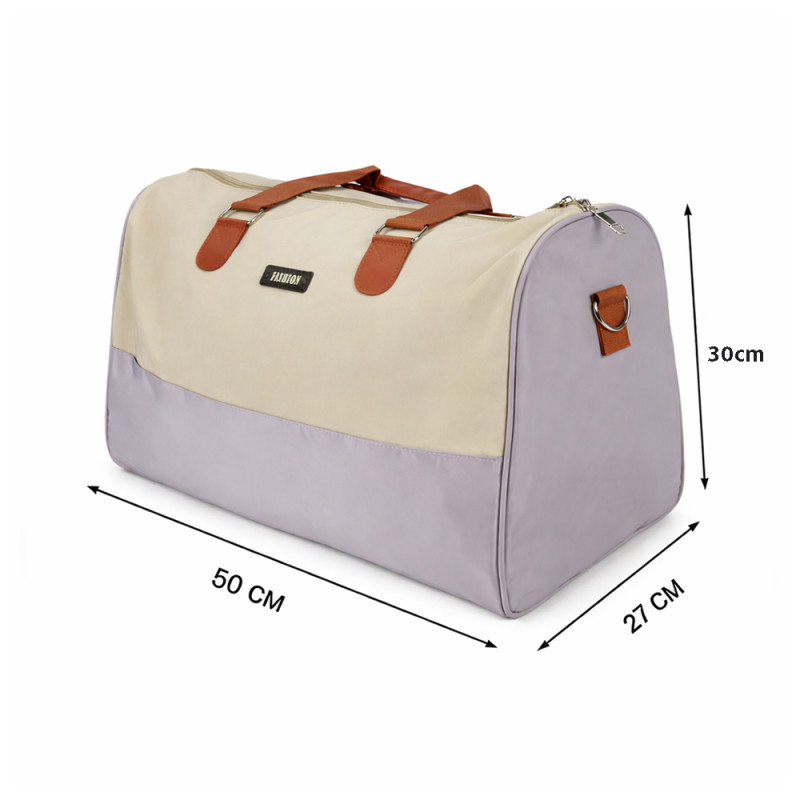 Pro-Series Versatile Travel & Gym Duffel – Lavender & Ivory (50cm)