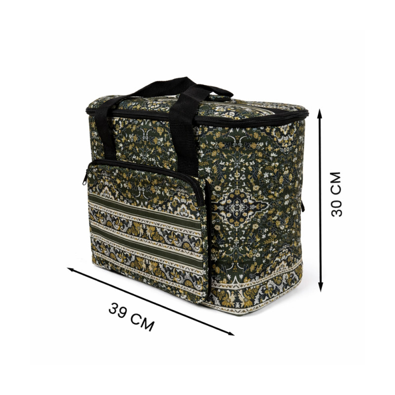 Multi-Color Arabesque Pattern Insulated Picnic & Travel Bag – 39cm