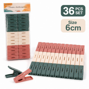 Master Class Clothes Clip Designed for Effortless Laundry &amp; Garment Care – Multi Color (L-6 CM)