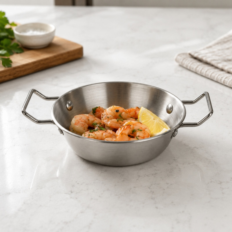 44 Stainless Steel Mini Saucepan – Silver (18x13x4cm)