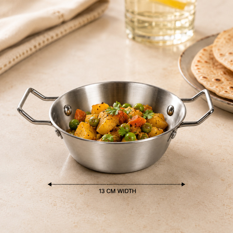 44 Stainless Steel Mini Saucepan – Silver (18x13x4cm)