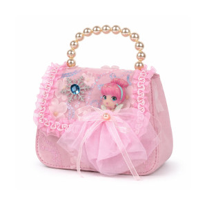 Kids Fashion Quilted Handbag – Vibrant Pink (18cm)