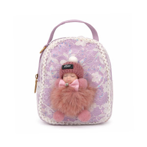 Kids Mini Fashion Backpack – Elegant Lavender (18cm)