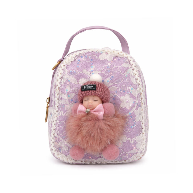Kids Mini Fashion Backpack – Elegant Lavender (18cm)