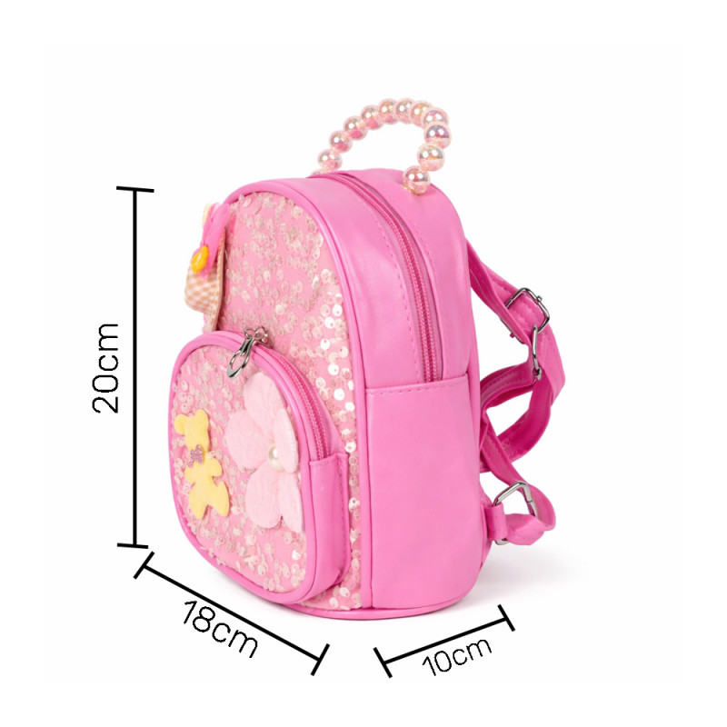 Kids' Tiny Explorer Mini Backpack – Pastel Pink (20cm)