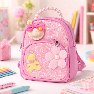 Kids' Tiny Explorer Mini Backpack – Pastel Pink (20cm)
