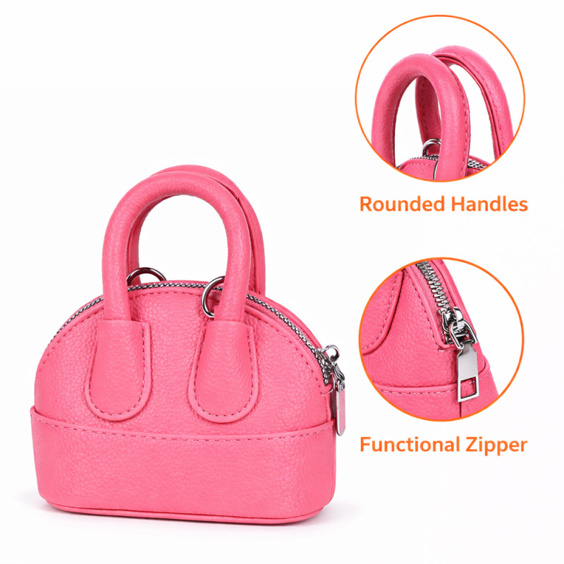 Kids Fashion Quilted Mini Handbag – Sweet Pink (15cm)