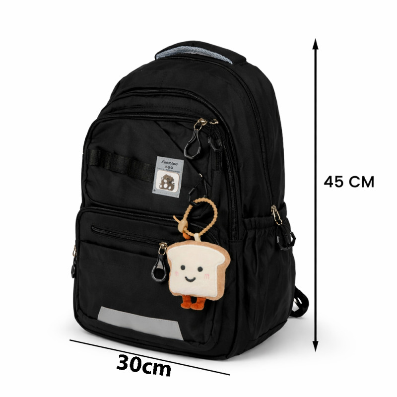 Urban Nomad Versatile Commuter Backpack – Classic Black (44cm)
