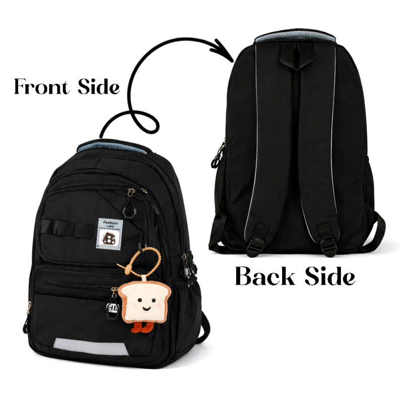 Urban Nomad Versatile Commuter Backpack – Classic Black (44cm)
