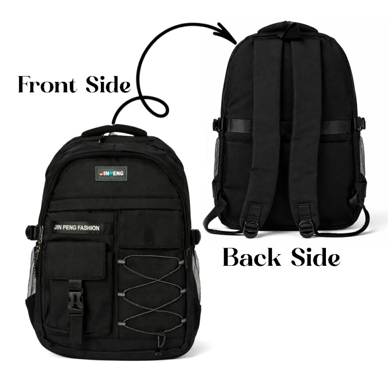 Urban Nomad Versatile Commuter Backpack – Classic Black (44cm)