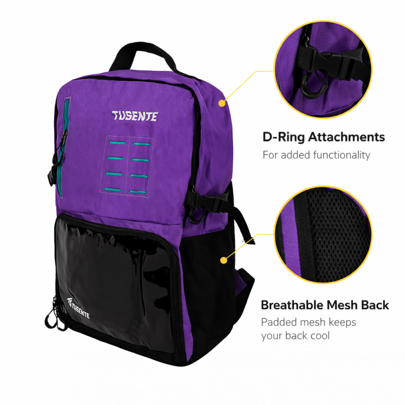 Multi-Functional Sport & Travel Duffel – Purple & Black Two-Tone