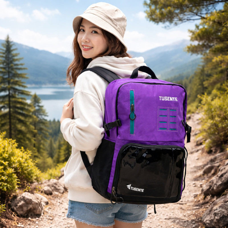 Multi-Functional Sport & Travel Duffel – Purple & Black Two-Tone