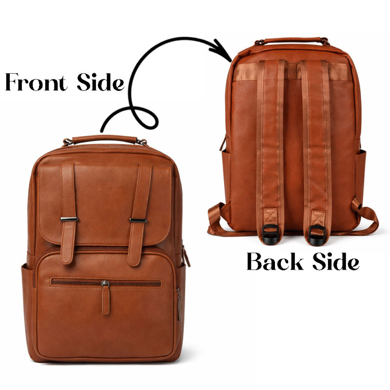 Urban Trend Scratch-Resistant Laptop Backpack – Heritage Brown (40cm)