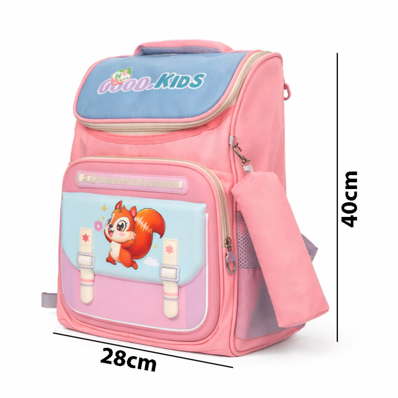 Kids Primary School Backpack for Girls – Sweet Pink (38cm)