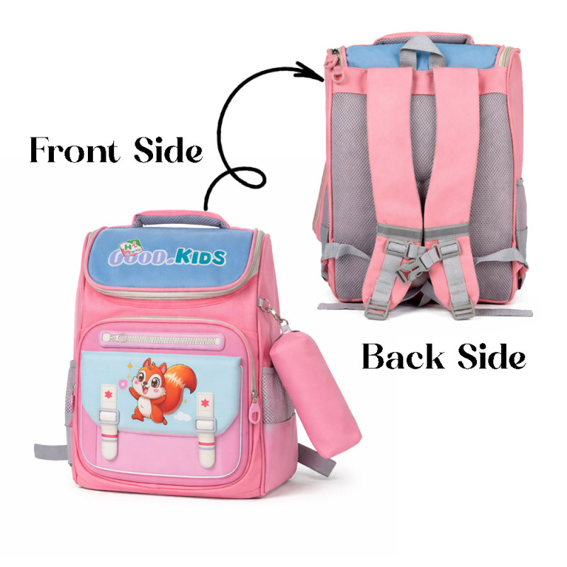 Kids Primary School Backpack for Girls – Sweet Pink (38cm)