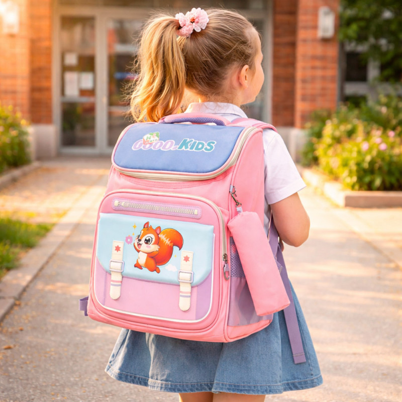 Kids Primary School Backpack for Girls – Sweet Pink (38cm)