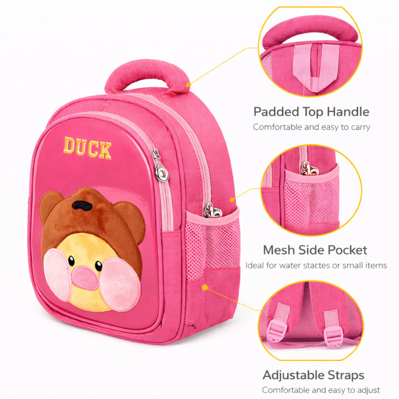 Kids Mini Pre School Backpack – Vibrant Hot Pink (30cm)