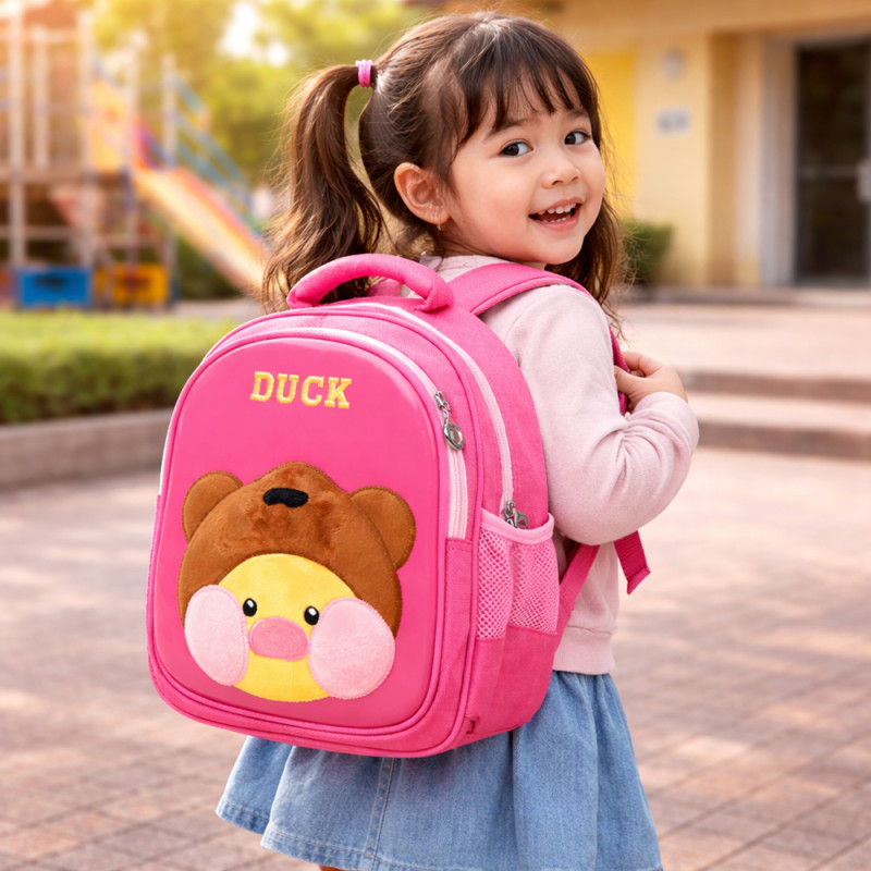 Kids Mini Pre School Backpack – Vibrant Hot Pink (30cm)