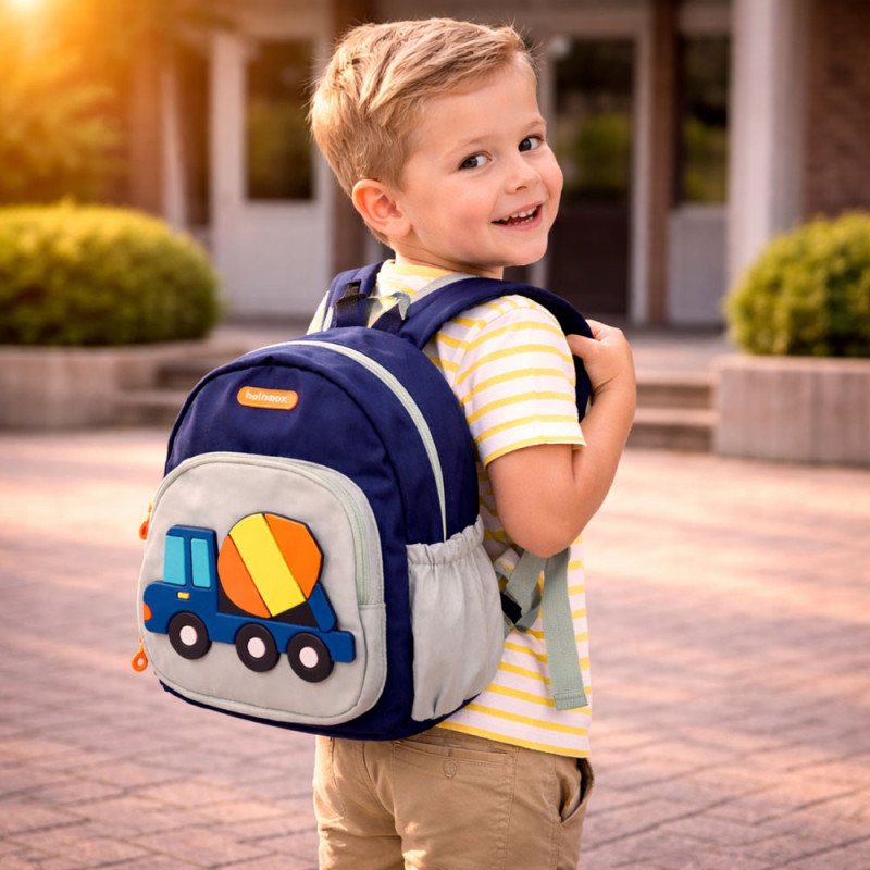 Kids Urban Mini School Backpack – Black & Grey (28cm)