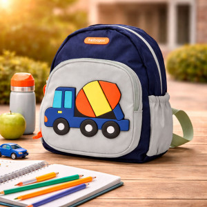 Kids Urban Mini School Backpack – Black & Grey (28cm)
