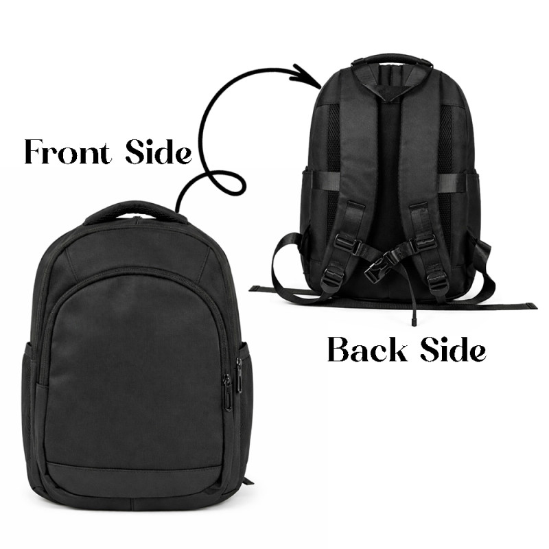 Compact Urban Daily Backpack – Sleek Black (36cm)