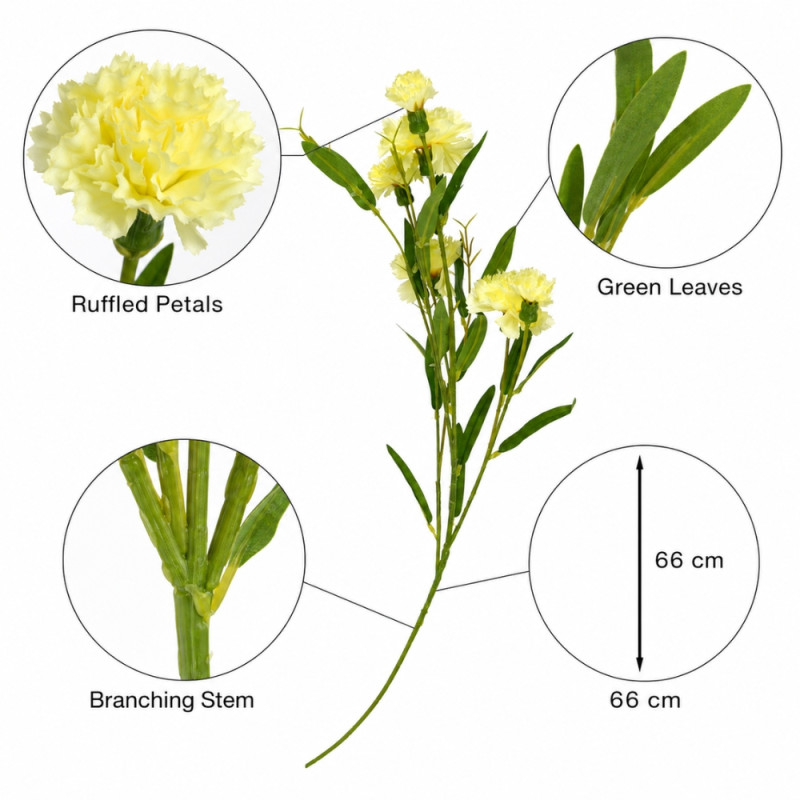 Trusted Grade Artificial Flower Designed for Home Décor & Event Styling – Green (H-66cm)