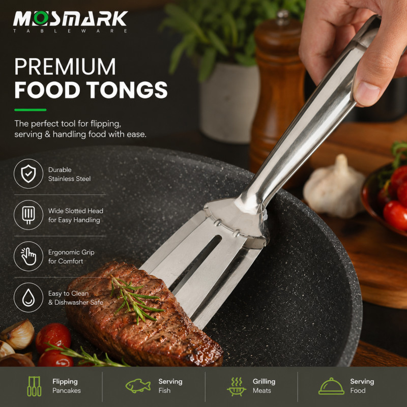 Pure Craft Serving Tong Designed for Everyday Cooking & Kitchen Excellence