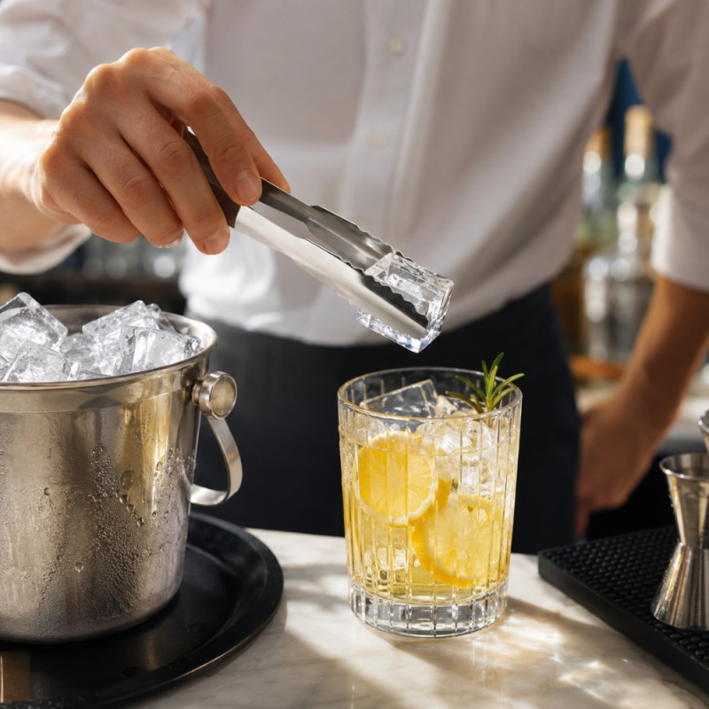 Stainless Steel Ice Tongs - 16cm