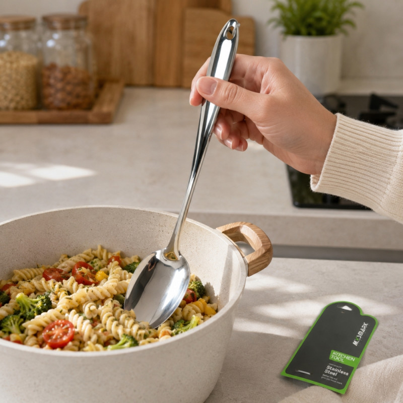 Fresh Grace Egg Beater Designed for Everyday Cooking &amp; Kitchen Excellence – Silver (H-36, W-7 CM)
