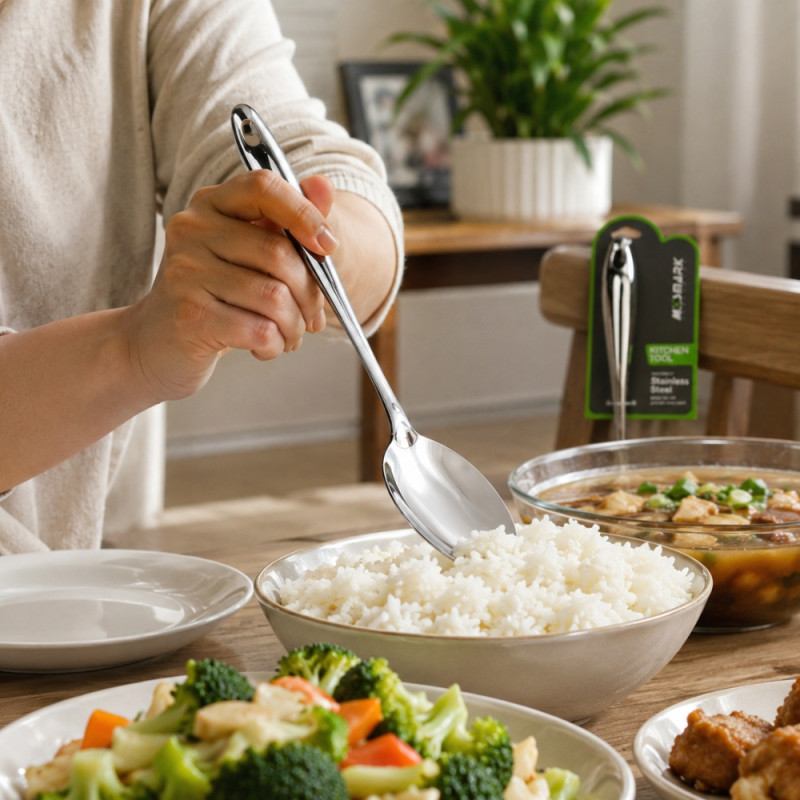 Fresh Grace Egg Beater Designed for Everyday Cooking &amp; Kitchen Excellence – Silver (H-36, W-7 CM)
