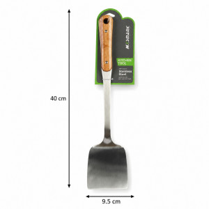Ideal Level Kitchen Spatula Designed for Everyday Cooking &amp; Kitchen Excellence – Brown (H-40, W-9.5 CM)