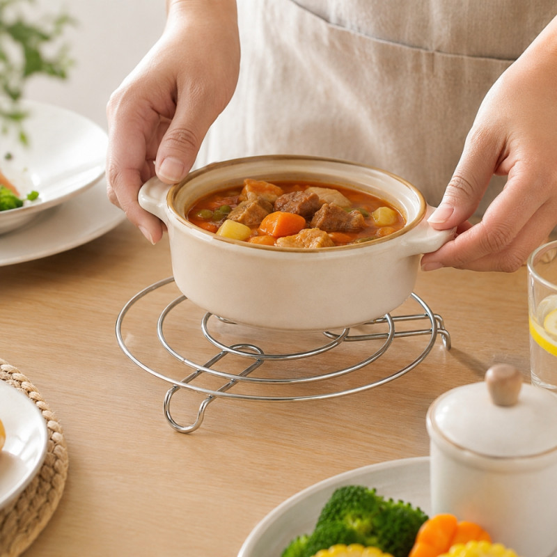 Graceful Flow Steamer Rack Designed for Everyday Cooking & Kitchen Excellence – Silver (w-20cm)