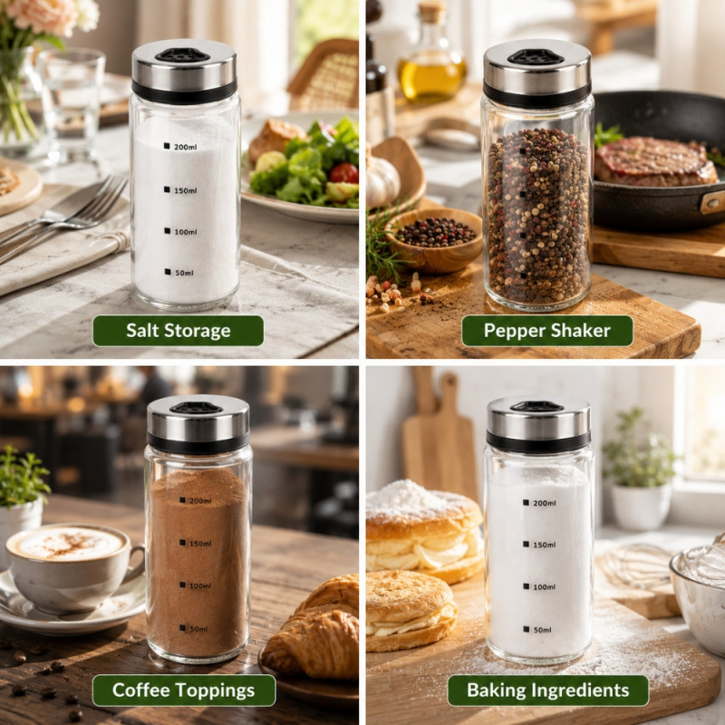 Superior Pro Spice Jar Designed for Everyday Cooking &amp; Kitchen Excellence – Silver (H-200)