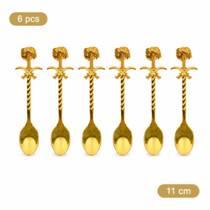 Bright Touch Fork Set Designed for Everyday Cooking & Kitchen Excellence – Golden (6 PCS)