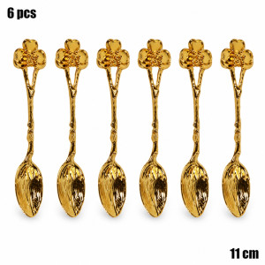 Crisp Grace Spoon Set Designed for Everyday Cooking & Kitchen Excellence – Golden (6 PCS)