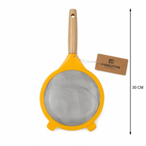 Modern Lock Kitchen Strainer Designed for Everyday Cooking &amp; Kitchen Excellence – Wooden (H-30cm)